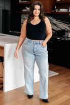 Judy Blue Brooke High Rise Tummy Control Top Vintage Wash Straight Jeans Ave Shops 1-26-2024
