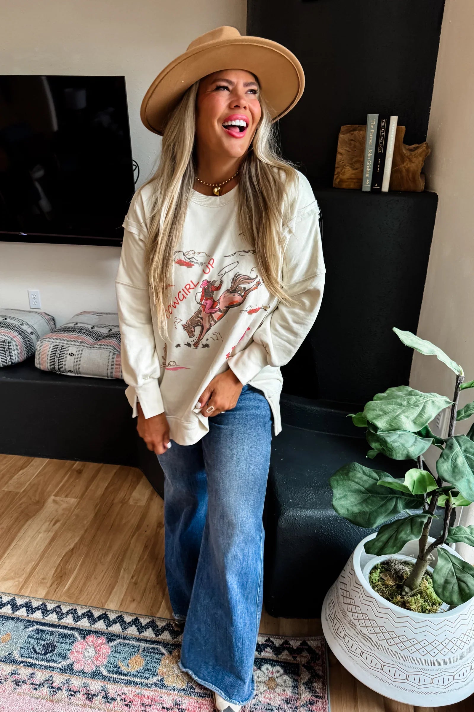 PREORDER: Blakeley Ranch Girl Classic Crew Pullover Womens