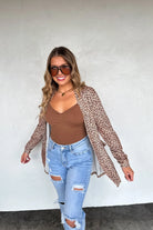 PREORDER: Blakeley Camo & Cheetah Print Lola Cardigan Womens