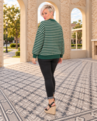 Merry and Bright Striped Sweatshirt