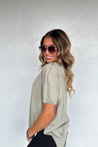 PREORDER: Blakeley Joey Washed Cotton Boyfriend Tee Fall Colors Womens