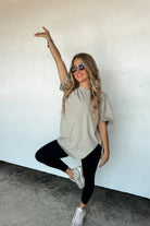 PREORDER: Blakeley Joey Washed Cotton Boyfriend Tee Fall Colors Womens