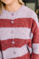 Haptics Callin' Be Back Again Casual Button Down Sweater Womens