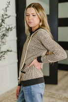 7th Ray Call of the Wild Contrast Trim Zip Up Womens