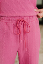See and be Seen Can't Quit You Cropped Flair Bottoms in Magenta Womens