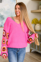 BiBi Can't Stop this Feeling V-Neck Knit Sweater 3XL Ave Shops 4-18-2024