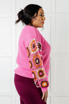 One Eleven North Can't Stop this Feeling Pink V-Neck Knit Sweater Tops