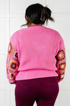 One Eleven North Can't Stop this Feeling Pink V-Neck Knit Sweater Tops