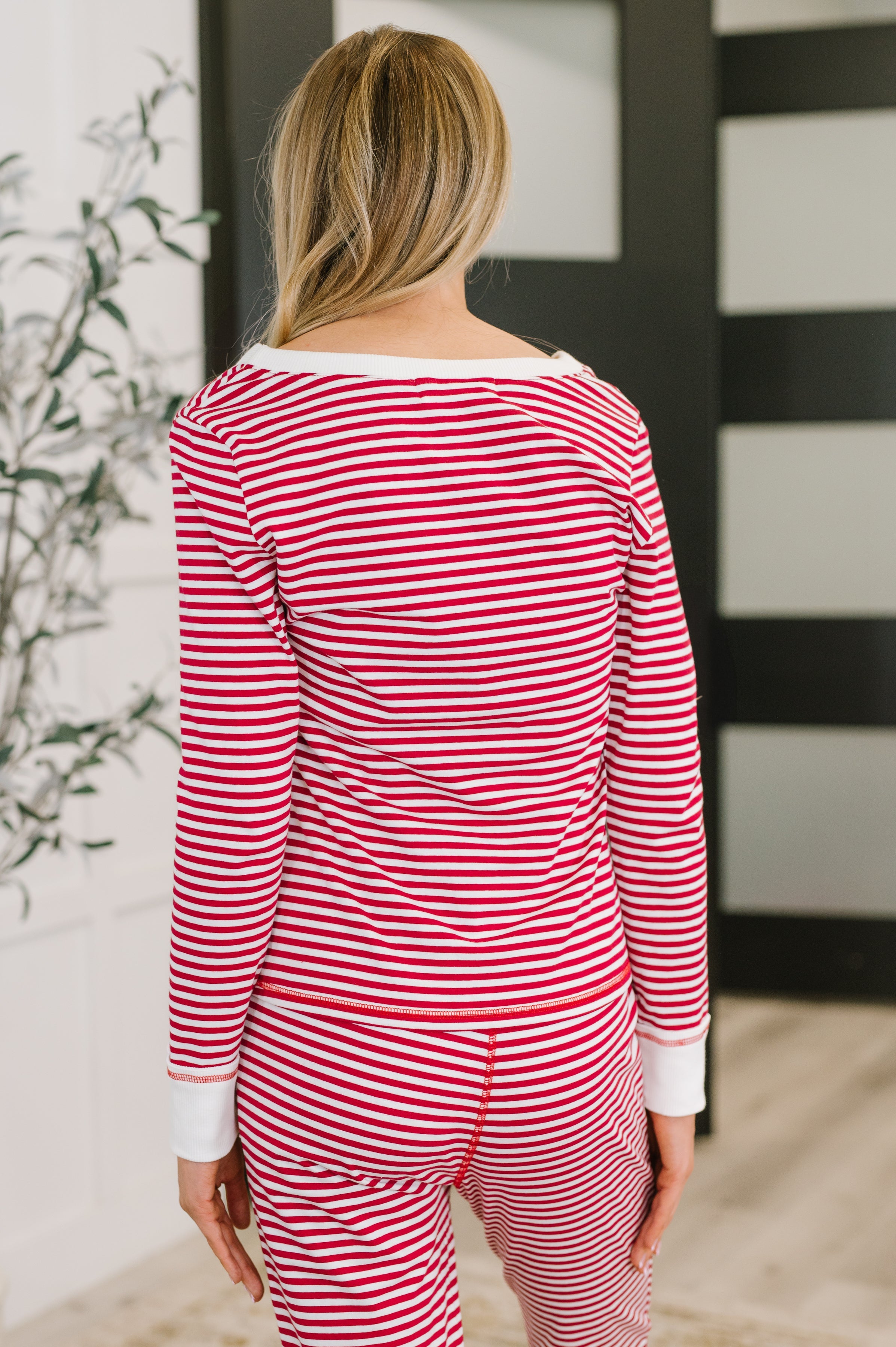 One Eleven North Candy Cane Lane Pajama Set Womens