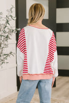 One Eleven North Candy Stripes & Chill Sweatshirt Womens