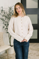 Zenana Careful Consideration Collared Button Down in Heathered Beige Womens