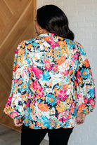 One Eleven North Carry Me Away Floral Peplum Blouse Blouses