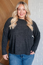 Zenana Casual Tuesday Ribbed Knit Sweater in Black 3XL Ave Shops