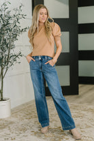 Zenana Casually Classy Puff Sleeve Blouse in Brush Womens
