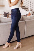 Judy Blue Celecia High Waist Hand Sanded Resin Skinny Jeans 24W Ave Shops