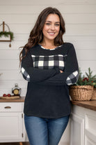 Heimish Black Plaid Checkmate Pullover