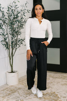 Jodifl City Ease Wide Leg Bottoms in Black Womens