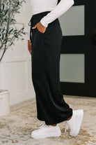 Jodifl City Ease Wide Leg Bottoms in Black Womens
