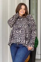 Sew In Love Clap for Yourself Long Sleeve Top in Animal Print Ave Shops