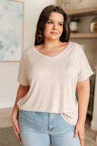 A.gain Clear Things Up V-Neck Top Ave Shops