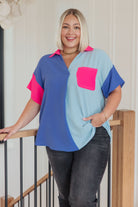 Jodifl Color Me Cool Color Block Top Tops