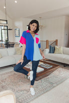 Jodifl Color Me Cool Color Block Top Tops