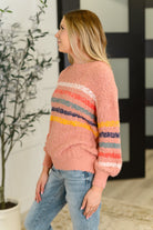Bluivy Color Me Cute Fuzzy Knit Pullover Womens