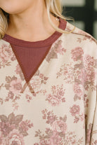 Haptics Come Out to Play Contrast Casual Pullover Womens