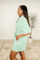 One Eleven North Comfort Me Striped Romper Womens