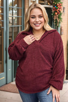 Heimish Completely Irresistible Burgundy Gabby Sweater