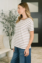Zenana Convincing Argument Casual Tee in Mocha Womens