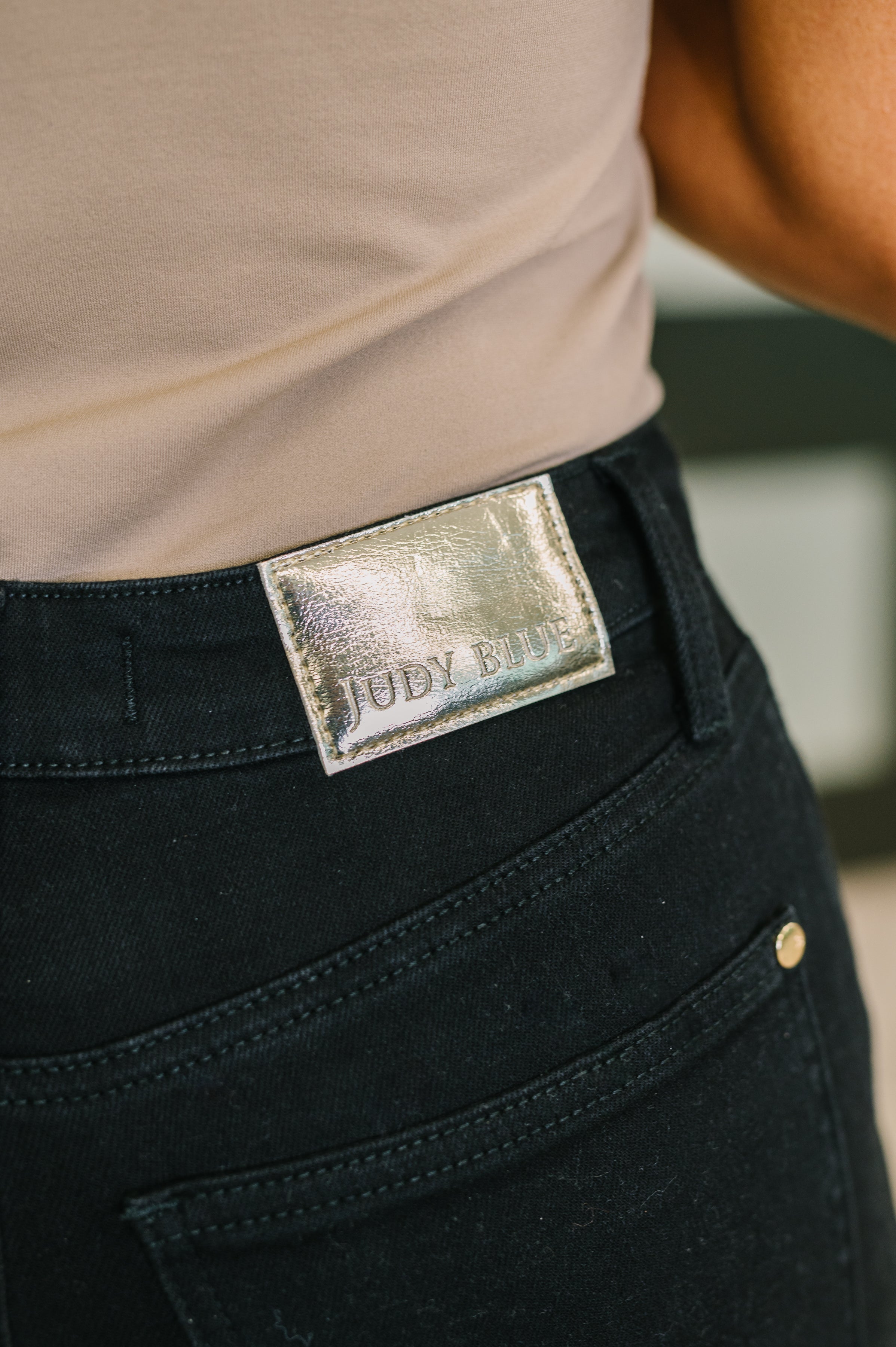 Judy Blue Black Corinna High Waist Retro Wide Womens