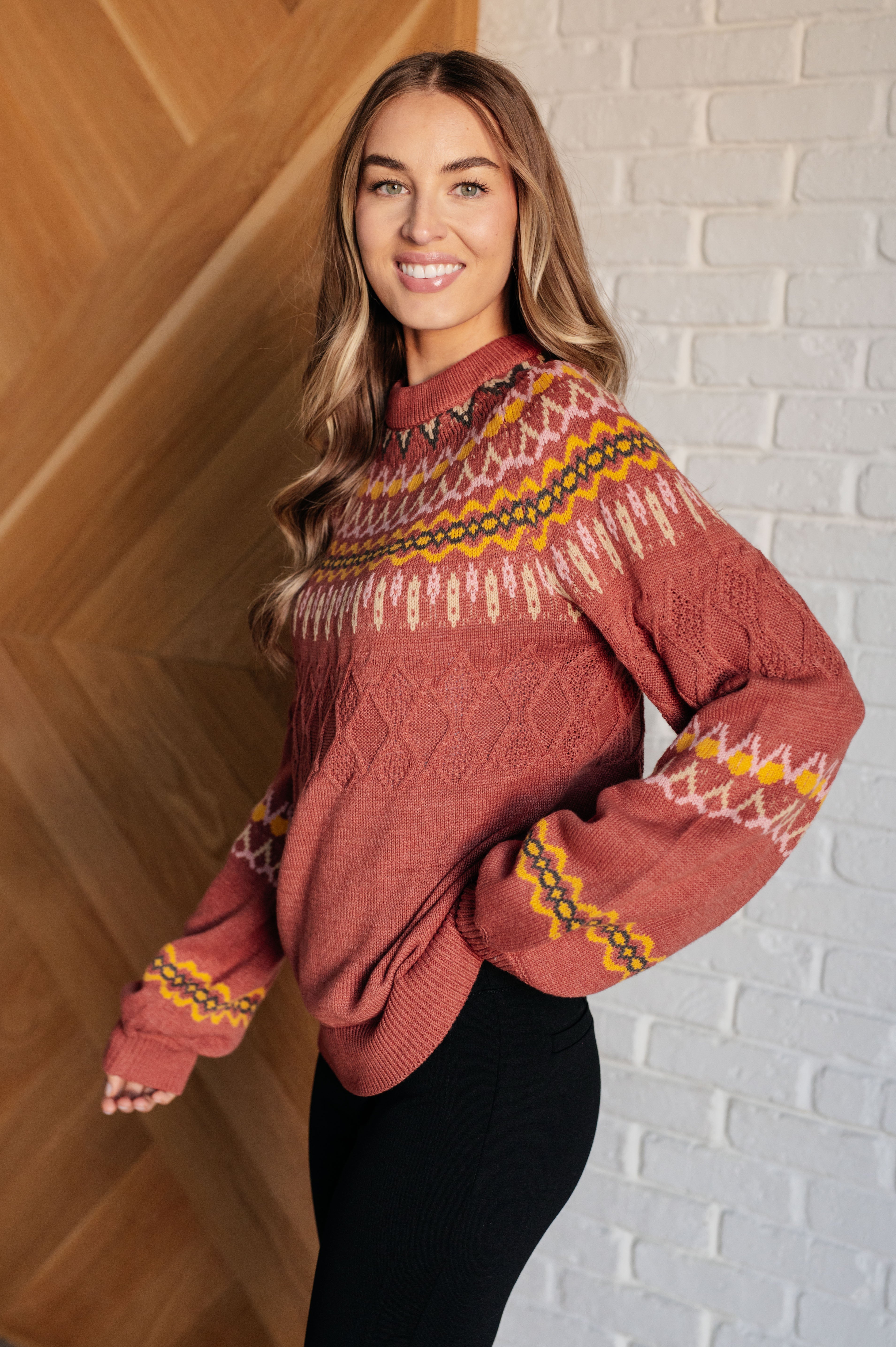 Andree By Unit Cozy Chalet Fair Isle Sweater Shirts & Tops