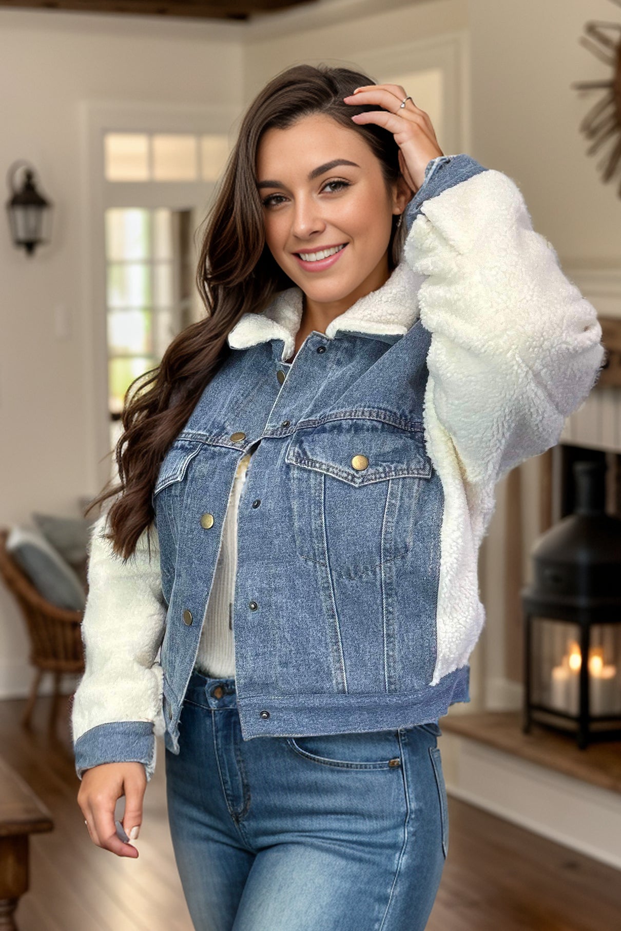 Sew In Love Cozy Ridge Denim Jacket BoutiqueSimplified