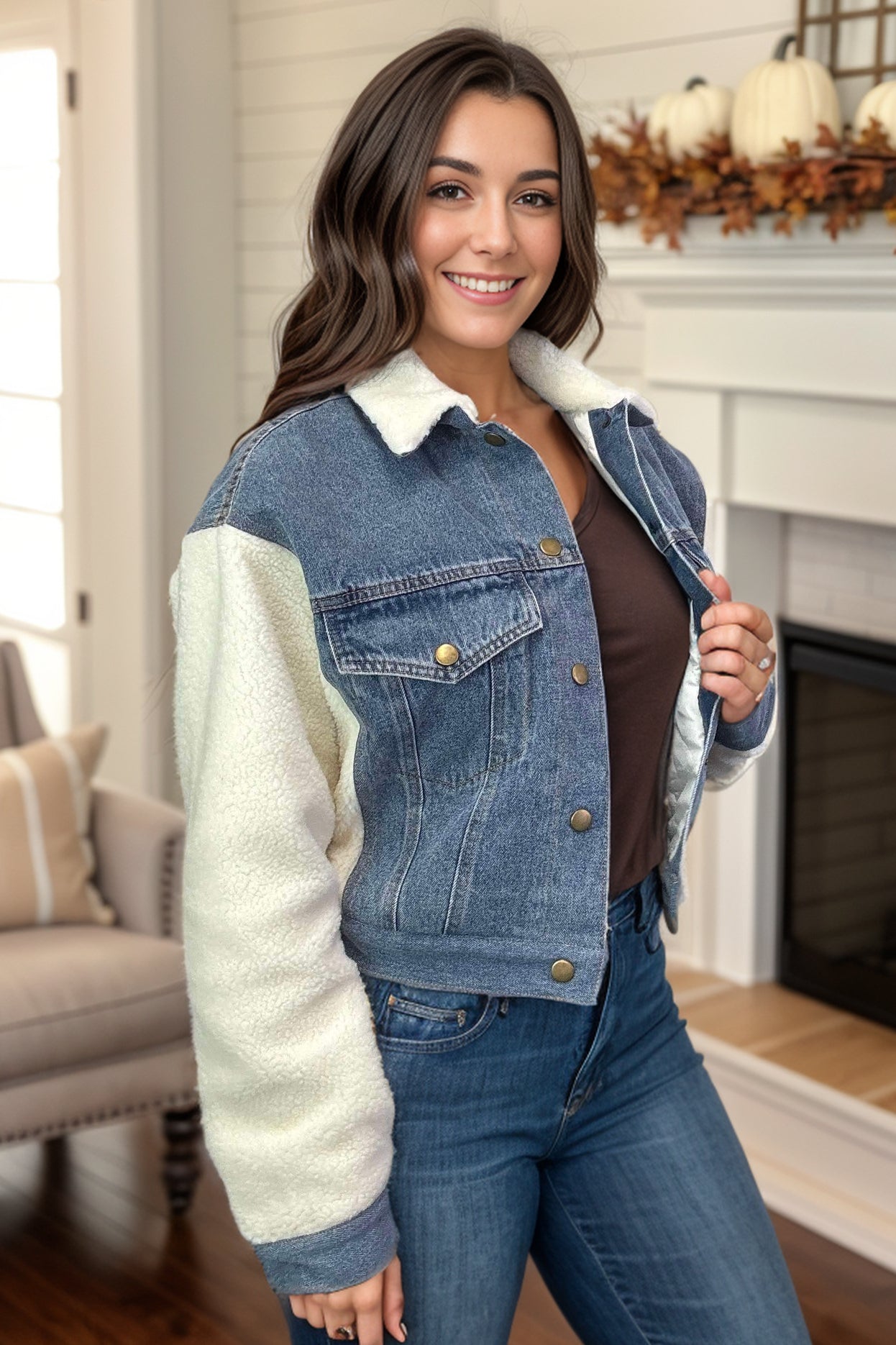 Sew In Love Cozy Ridge Denim Jacket BoutiqueSimplified