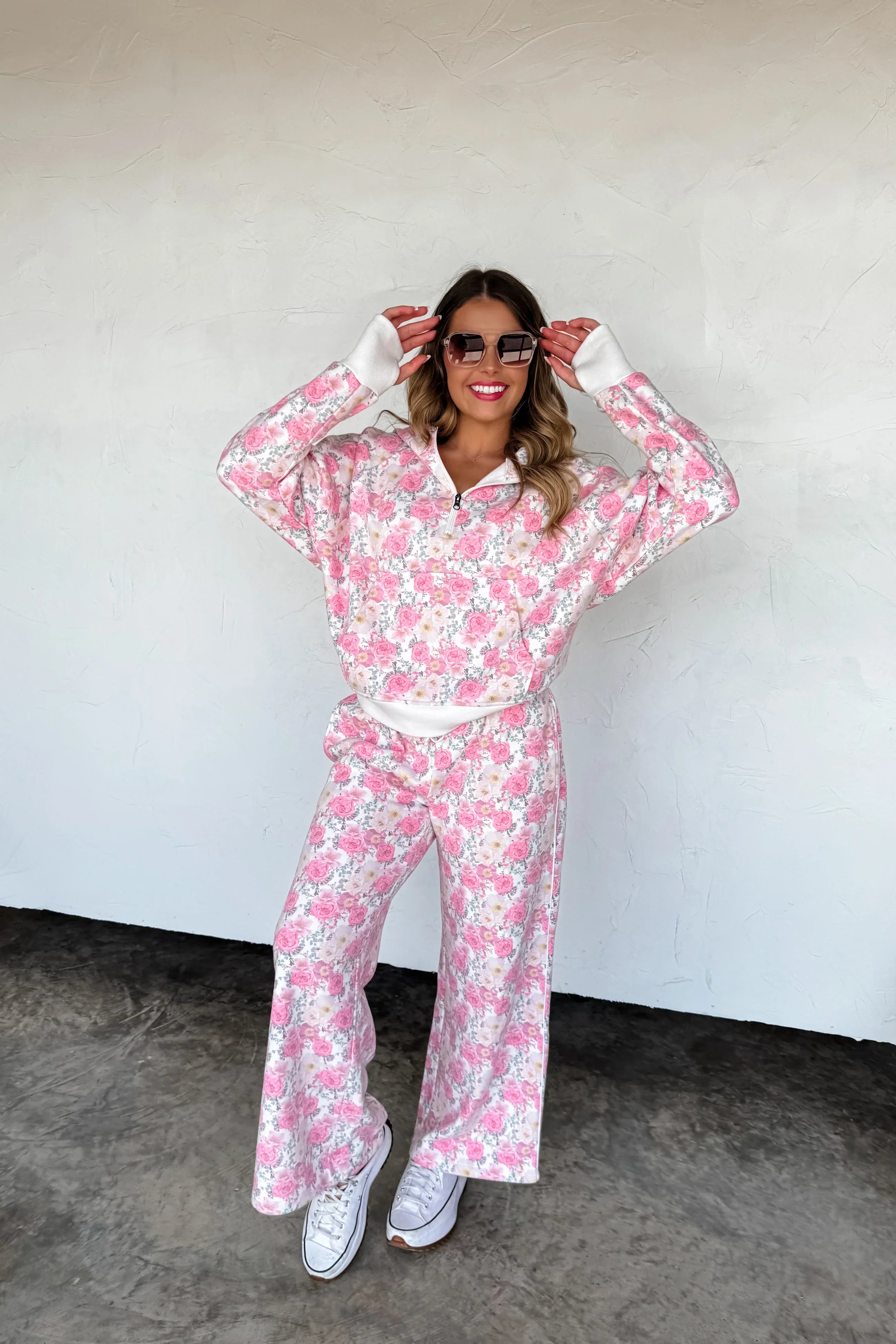 PREORDER: Blakeley Floral & Cheetah Easy Does it Pullover Floral Womens