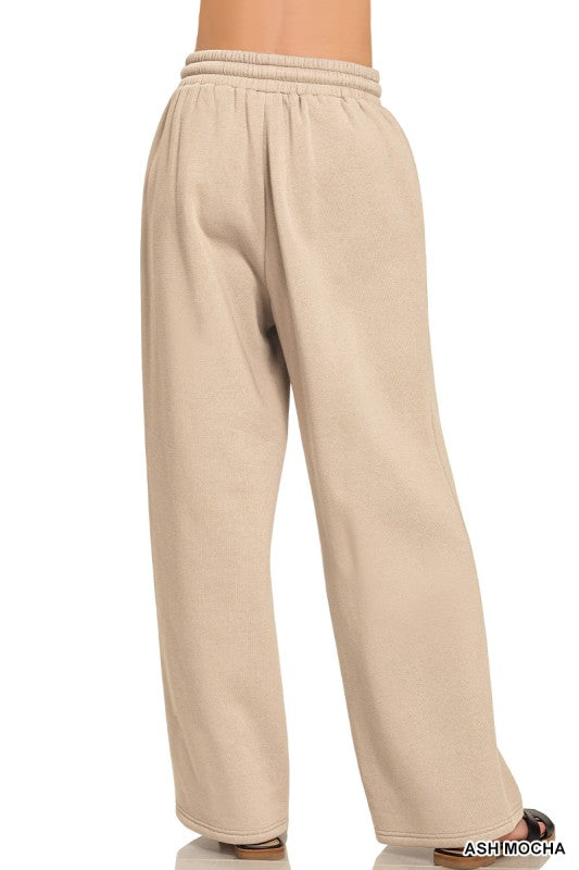 Zenana Dark Pink Fleece Long Sleeve Top and Sweatpants Set
