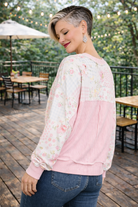 Haptics A Little Bias Printed Patchwork Top Womens