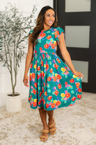 Haptics Daisy Me Rollin' Flutter Sleeve Dress Womens
