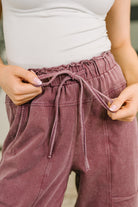 One Eleven North Darlin' So It Goes Mineral Wash High Waisted Sweats Womens
