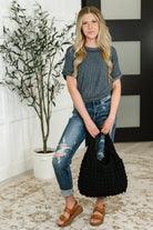 Day Out Cloud Tote Bag In Black Womens