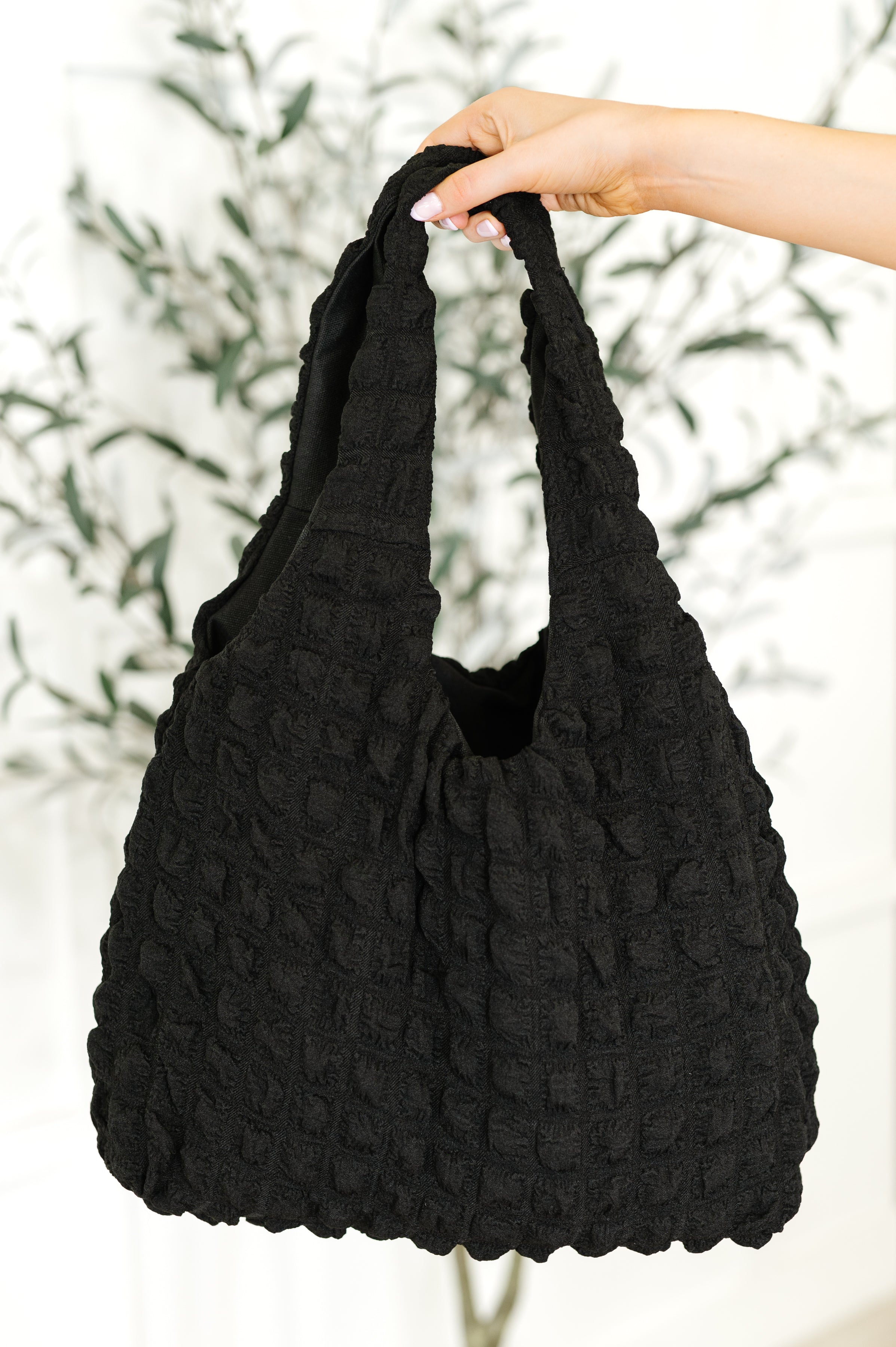 Day Out Cloud Tote Bag In Black OS Womens