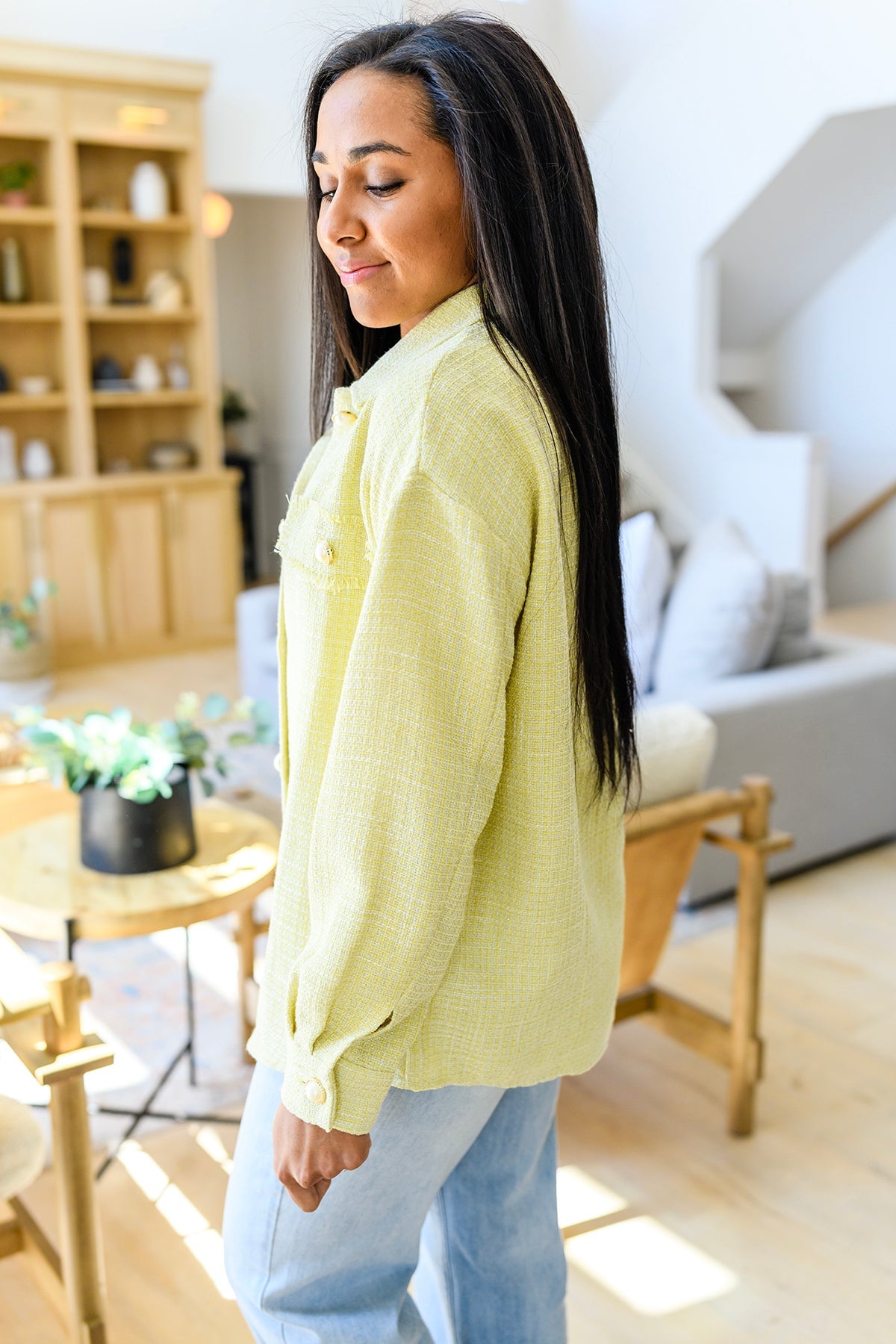 Andree by Unit Daydreams Shacket in Yellow Tops