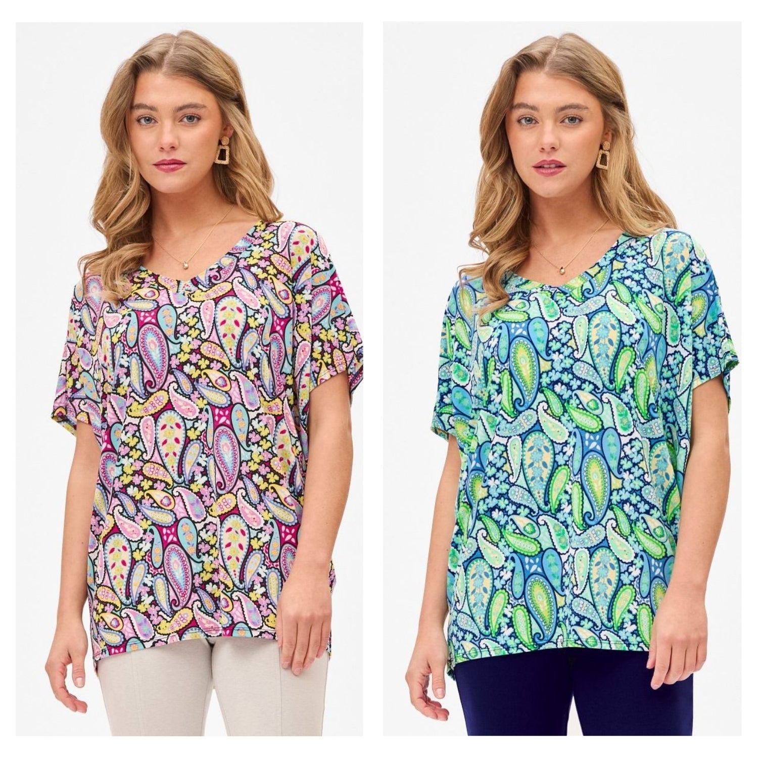 Dear Scarlett Paisley Sadie Top Womens
