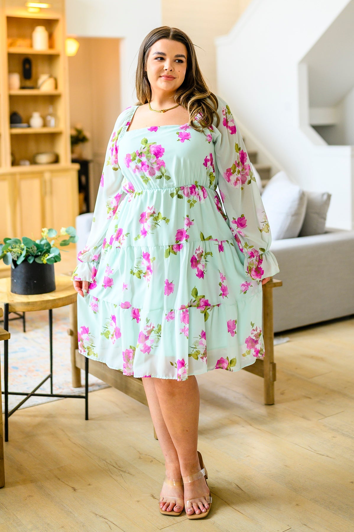 Haptics Delightfully Yours Floral Dress Womens