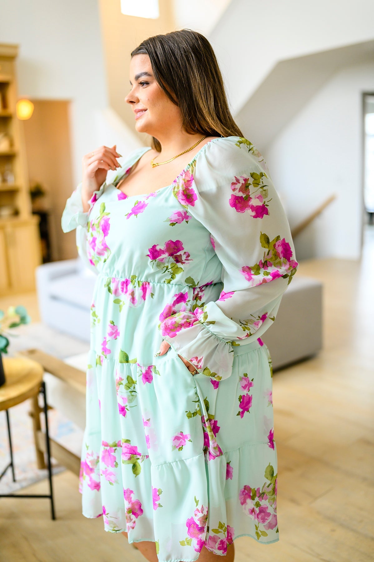 Haptics Delightfully Yours Floral Dress Womens