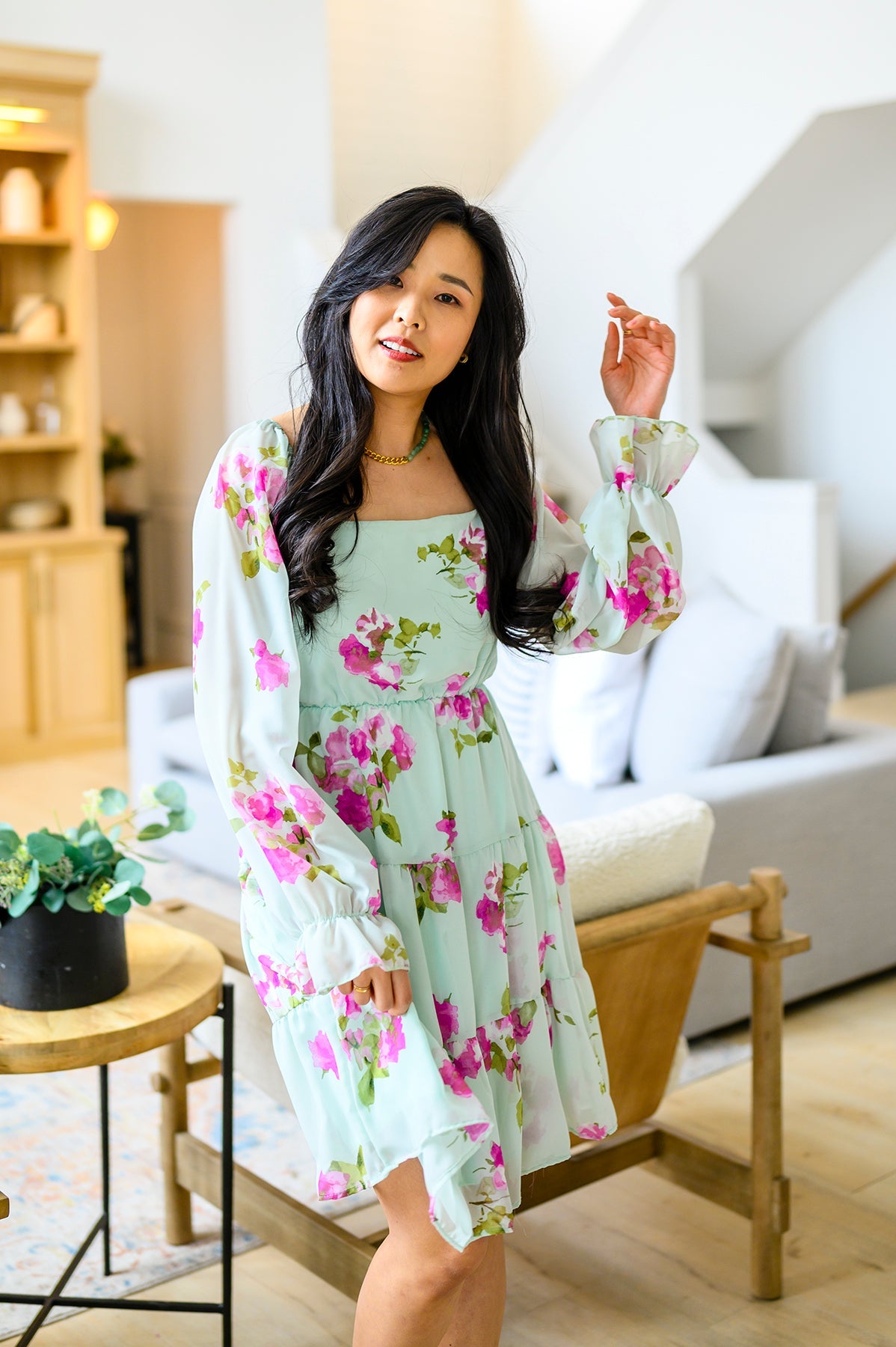 Haptics Delightfully Yours Floral Dress Womens