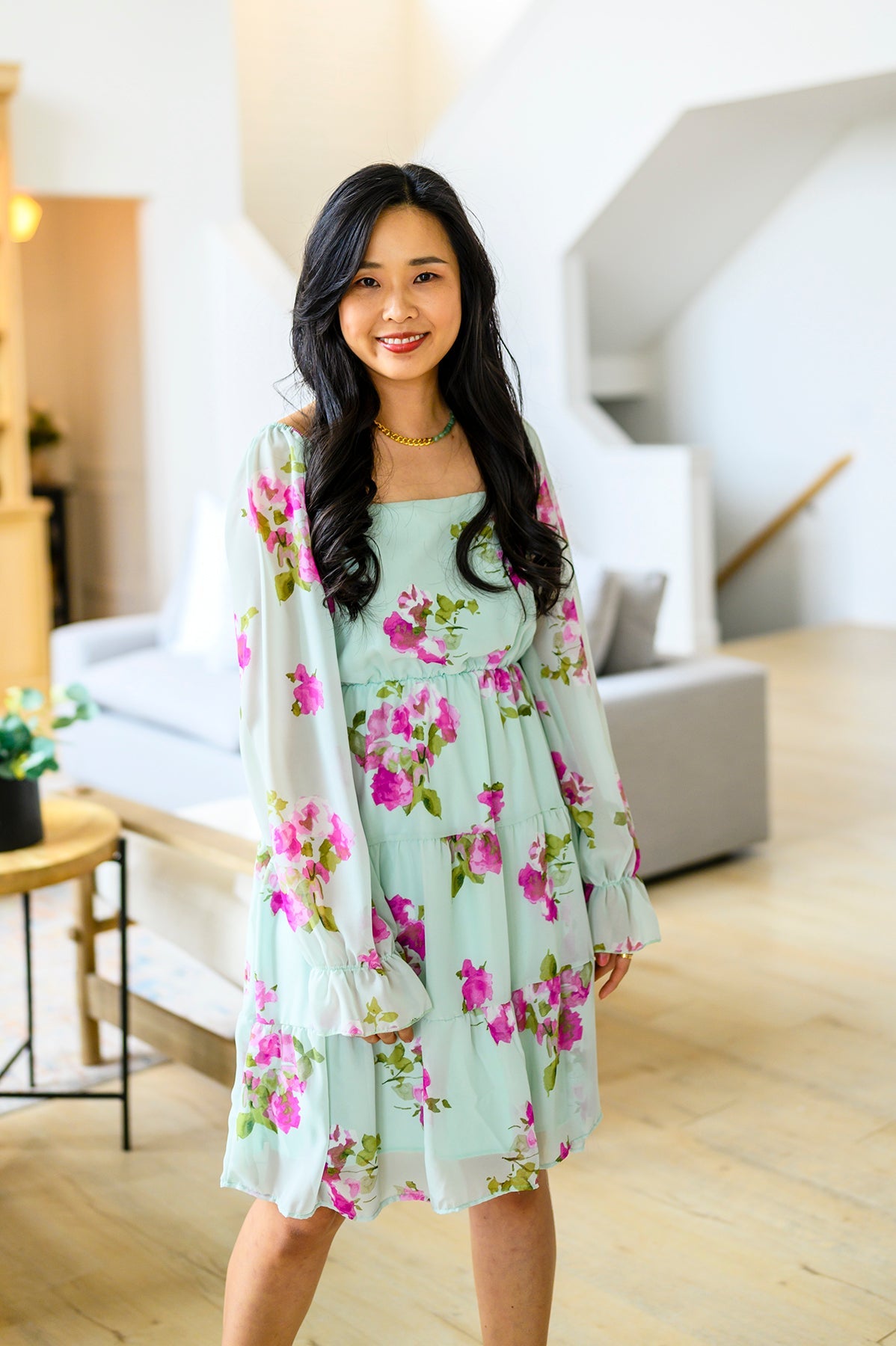 Haptics Delightfully Yours Floral Dress Womens