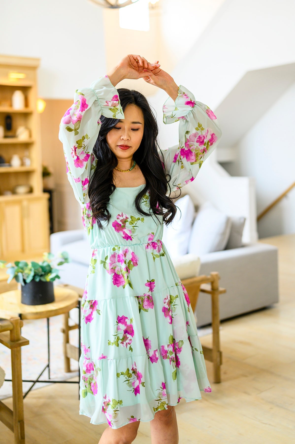 Haptics Delightfully Yours Floral Dress Womens