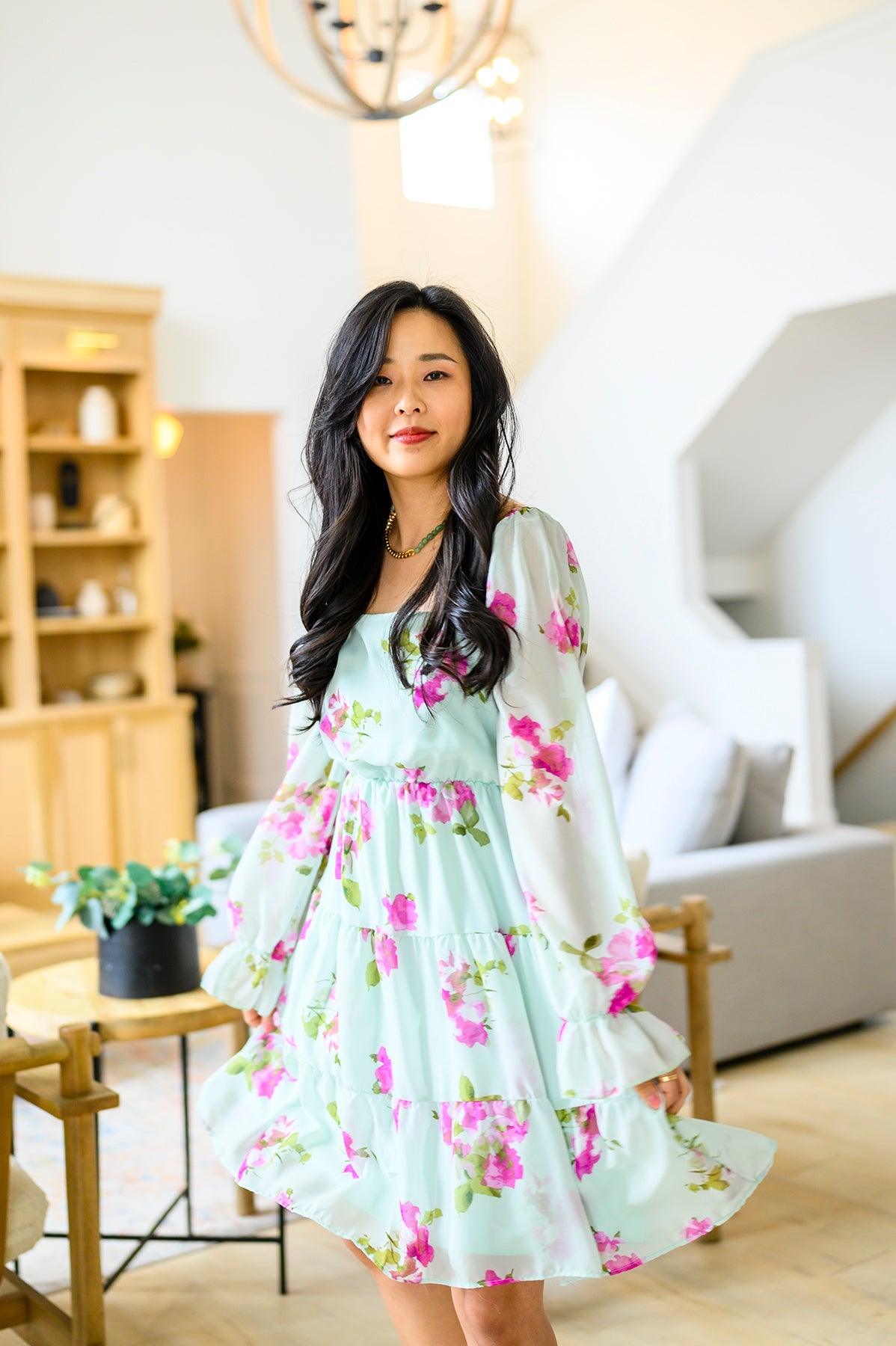 Haptics Delightfully Yours Floral Dress Womens
